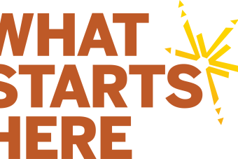 What Starts Here capital campaign logo