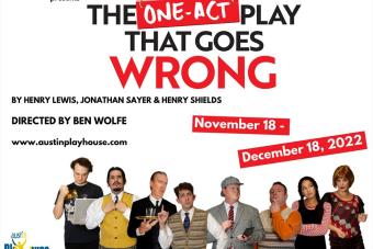 Alumni collaborate on Austin Playhouses The One-Act Play That Goes Wrong