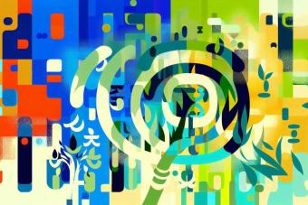 Colorful abstract art story cover image
