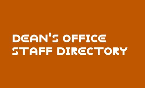 College of Fine Arts Dean's Office Staff Directory