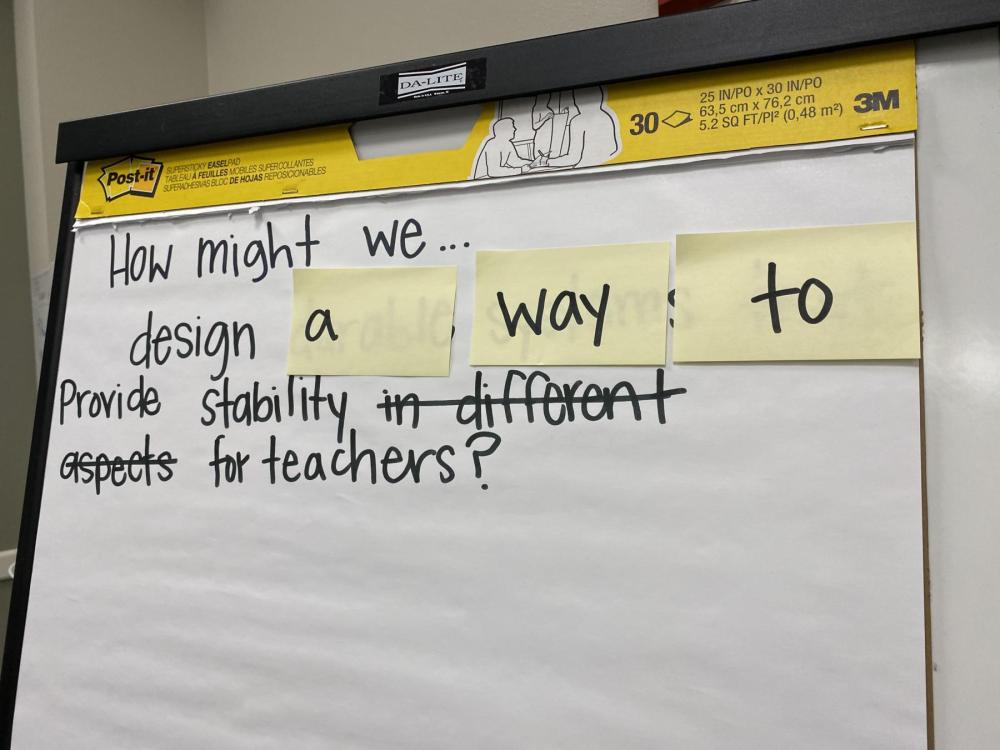 How might we design a way to provide stability for teachers?