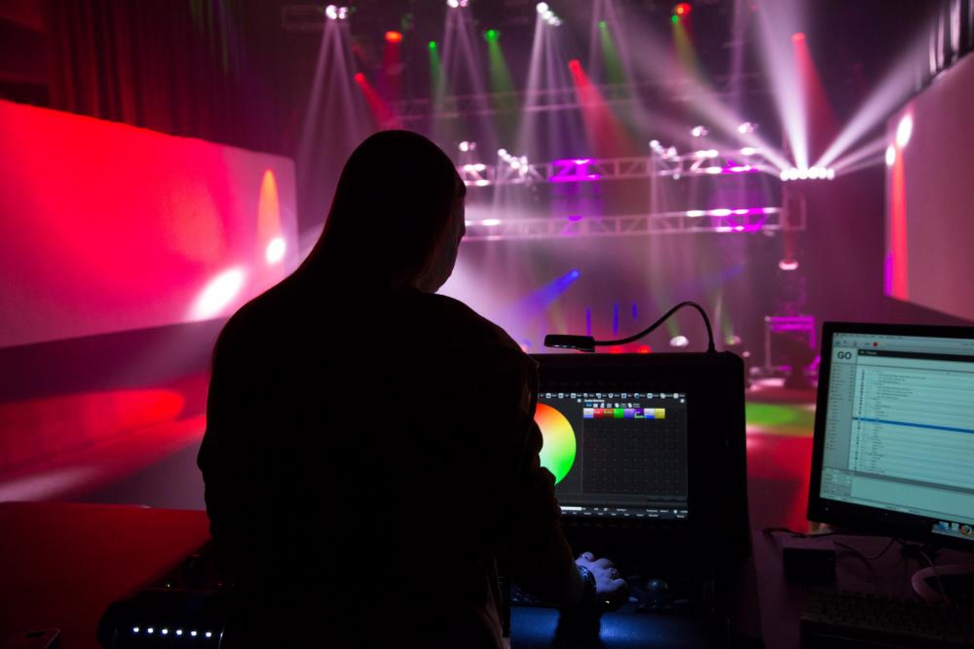 a student event lighting presentation 