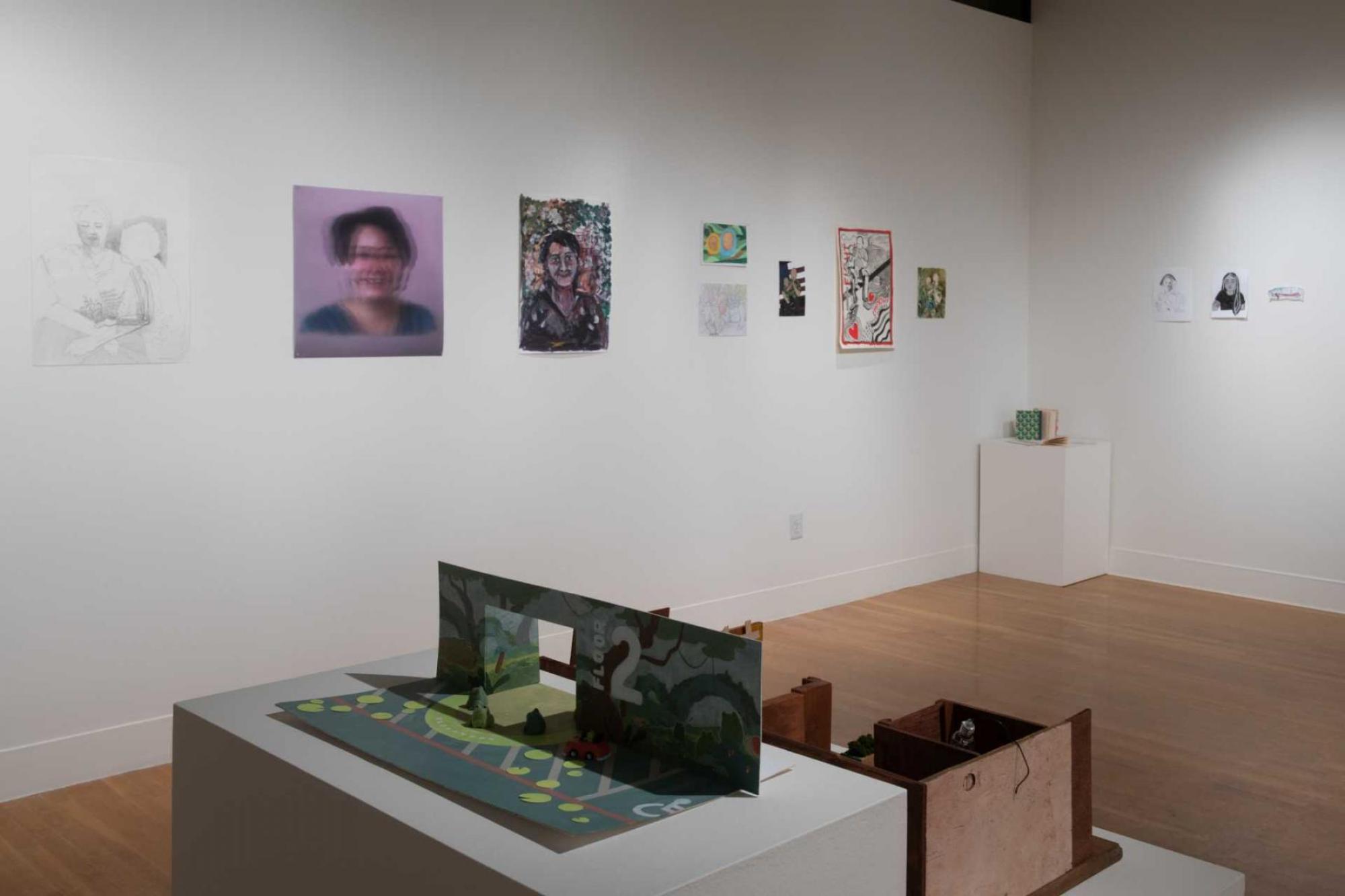 Works by JJ Barrett, Alexa Torti, Karina Teruya, Richard Greene, Madison Boothe, and Maddie Siedell