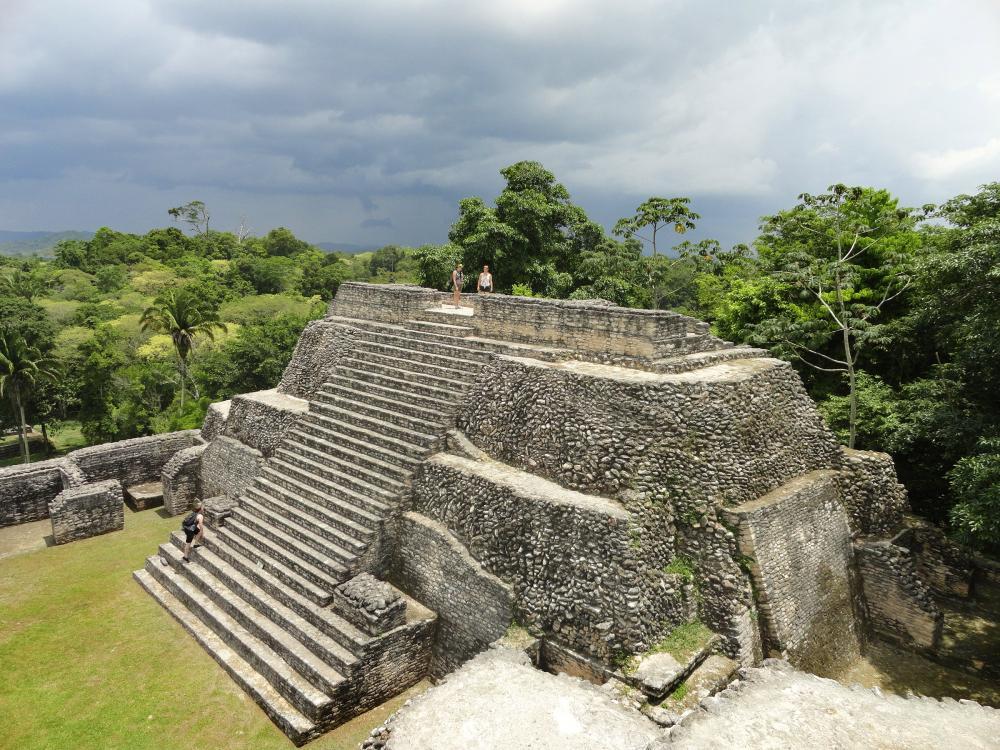 an ancient site in Belize