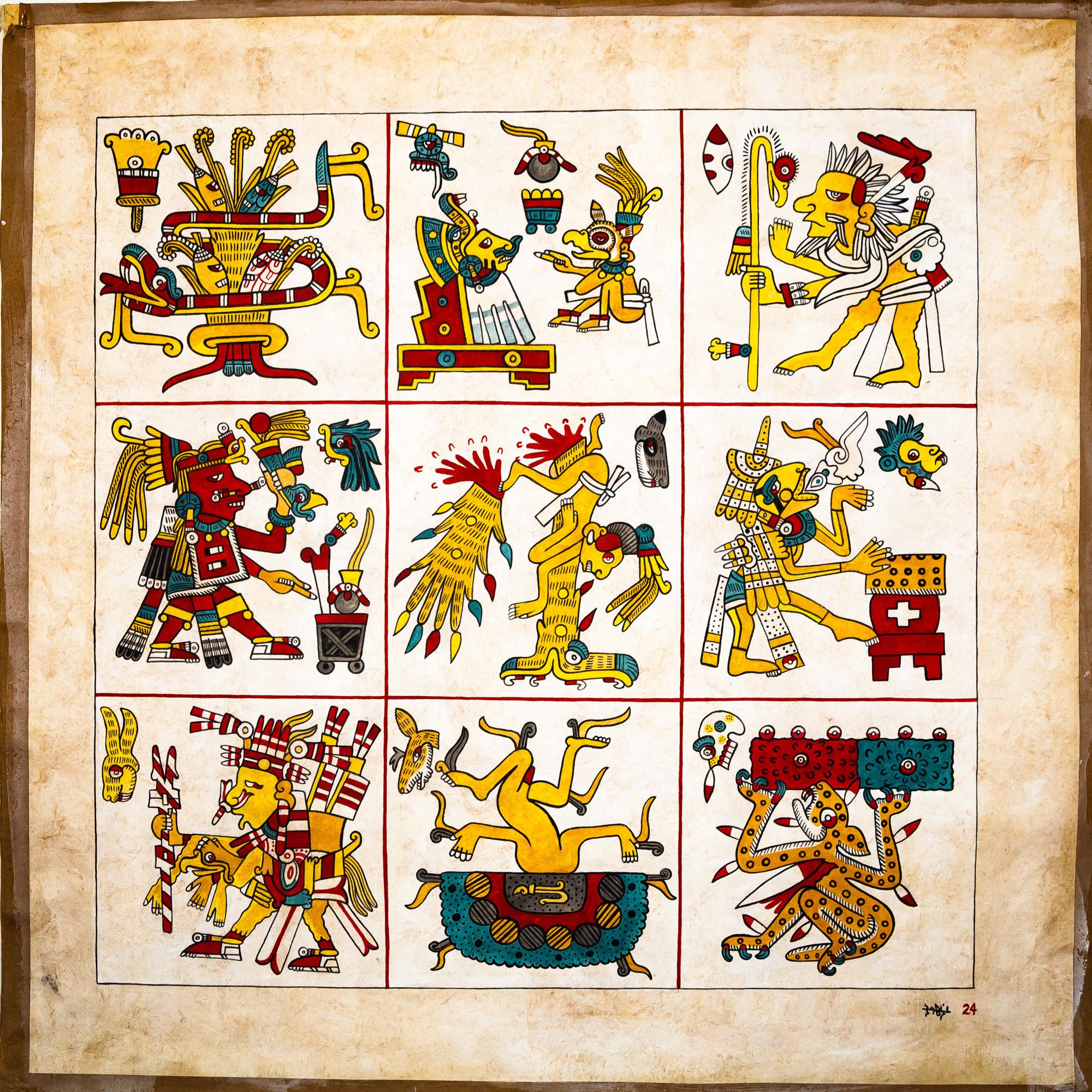 A tile from the Codex Borgia