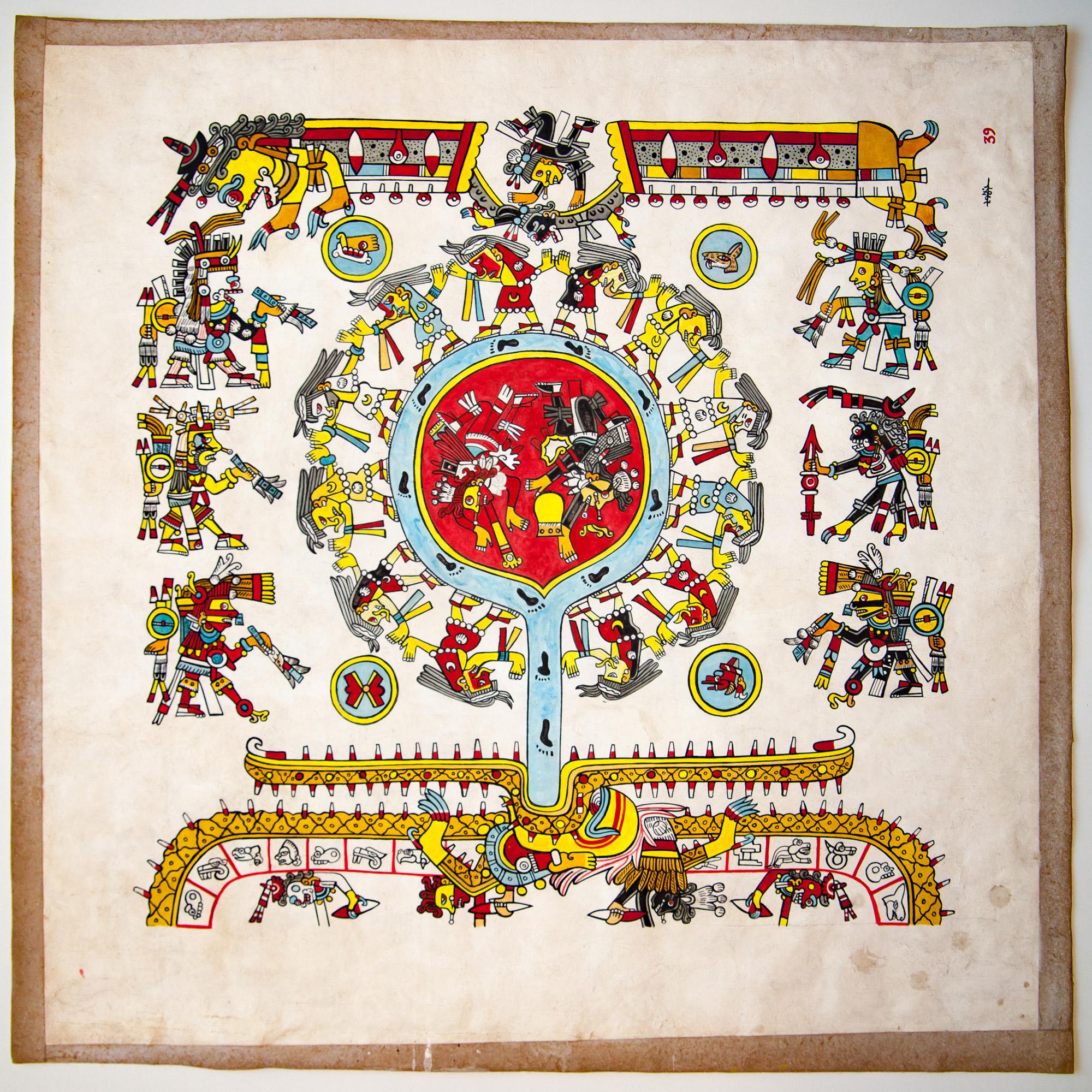A tile from the Codex Borgia