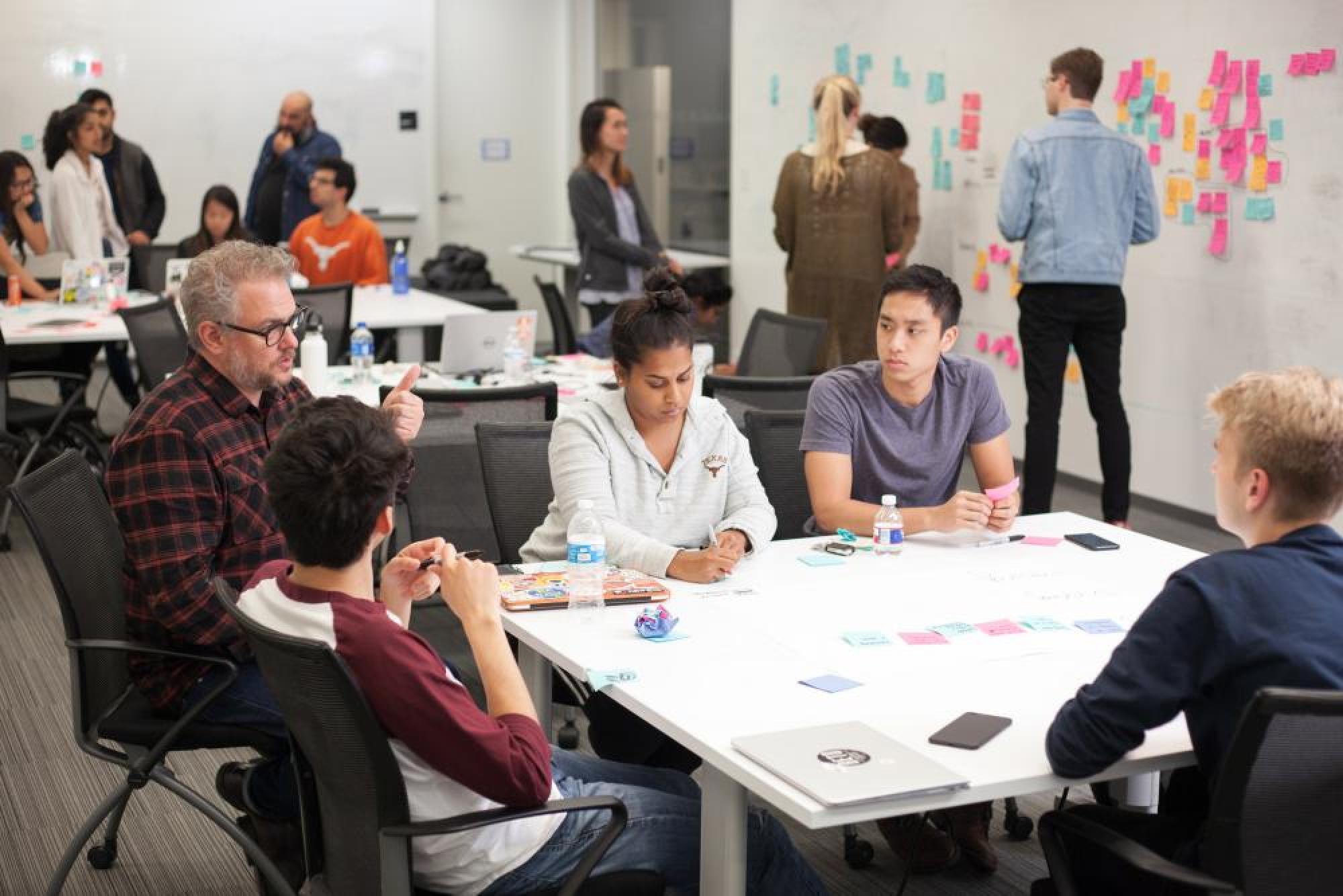 students in class at IBM