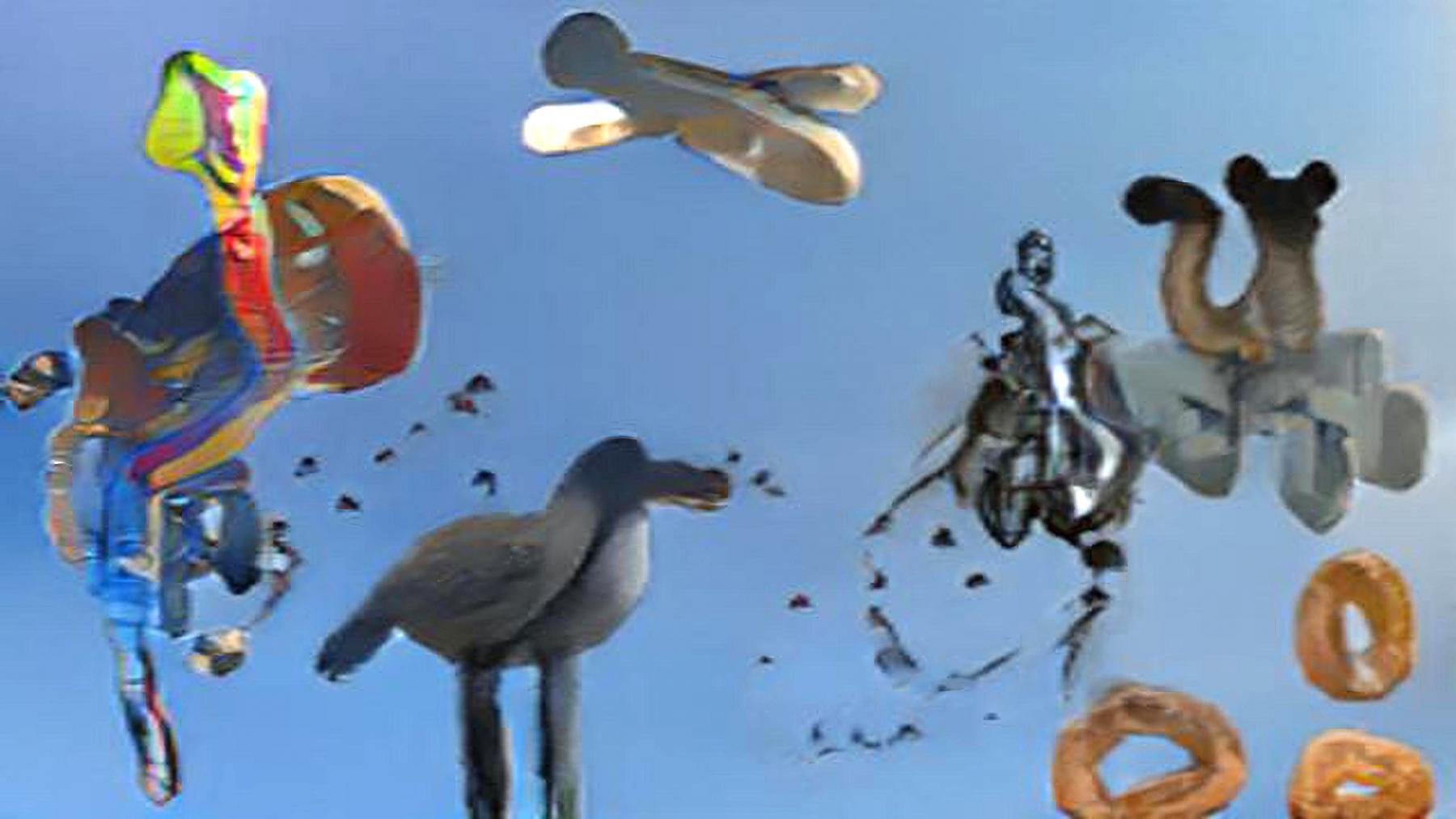 Kristin Lucas, What if birds wish they could run? Video animation, 2021