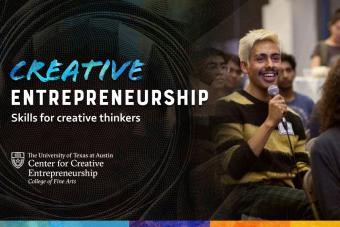Banner for Center for Creative Entrepreneurship in the College of Fine Arts