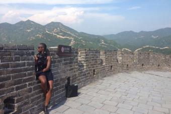 Ladonna Matchett at the Great Wall of China.