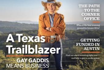 COFA member Gay Gaddis graces the cover of Texas CEO Magazine this quarter sharing her inspiring story as a successful business founder, author and artist