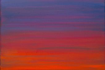 A vibrant painting of a Texas summer sky.
