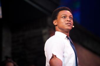 J. Quinton Johnson stars as "Benny" in "In the Heights" in 2014 in the Department of Theatre and Dance. Photo by Lawrence Peart.