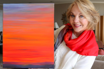 Gay Gaddis to debut a collection of Texas landscape and skyscape paintings at the Worrell Gallery in Santa Fe, New Mexico this fall