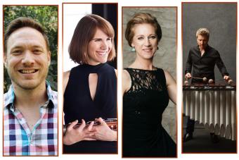 a group of headshots of the performers on the Double Reed Extravaganza concert