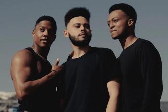 Trey Curtis, J. Quinton Johnson and Vincent Jamal Hooper pose together