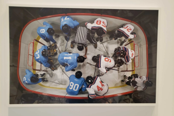 image of a install of a photograph by Eric McMaster