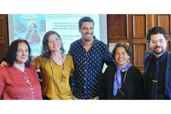 Group photo featuring three Fulbright-García Robles Visiting Chairs for 2024