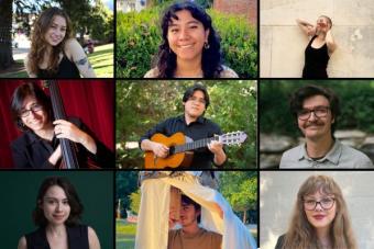 Recipients of the Artistic Citizenship Collaborative Creative Project Grants include College of Fine Arts students Leah Austin, Elizabeth Banda, Leo Briggs, Laura Camacho, Demian Chavez, Khristián Eduardo Méndez Aguirre, Lily Odekirk, Javier Robelo Castillo and Julia Yelvington.