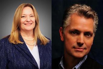 Headshots for faculty members and NEH grant recipients Charlotte Canning and Paul Bonin-Rodriguez