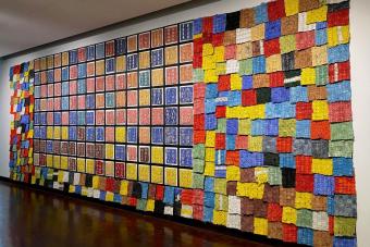 installation view of bead exhibition