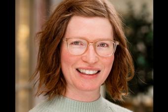 Headshot for Dr. Rachel Merrill Moss, researcher, performer and Assistant Professor in Theatre History