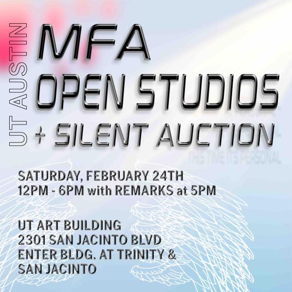 flyer for MFA open studios