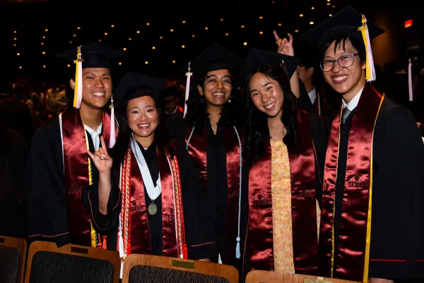 Group of graduates posing for photo