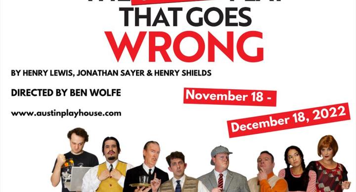 Alumni collaborate on Austin Playhouses The One-Act Play That Goes Wrong