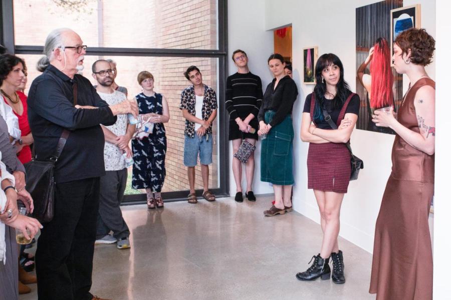 image of people on an artist tour