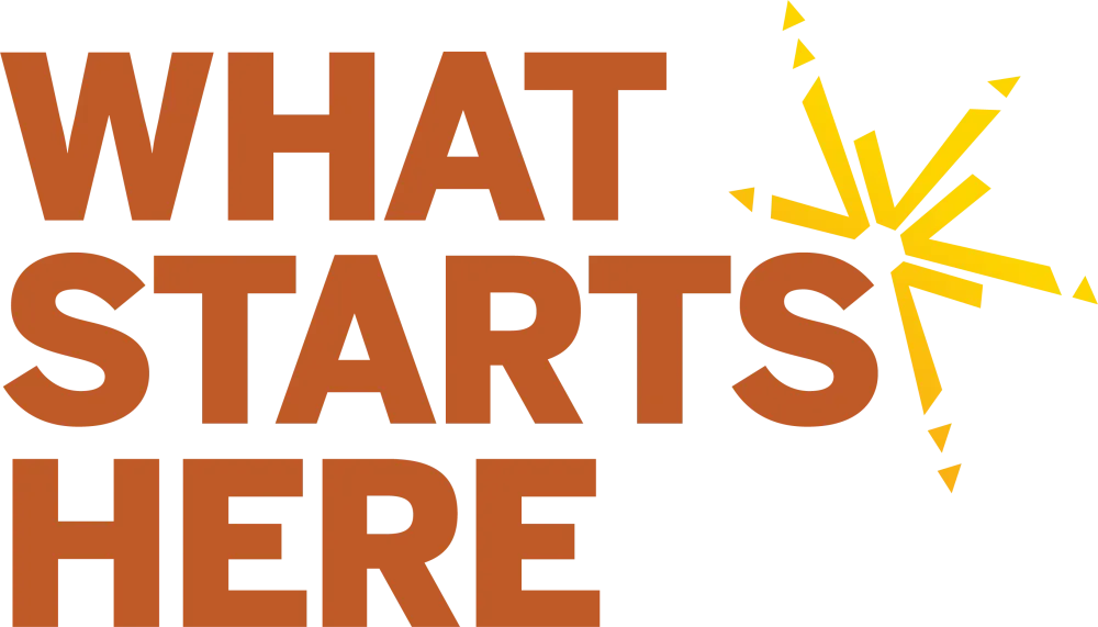 What Starts Here capital campaign logo