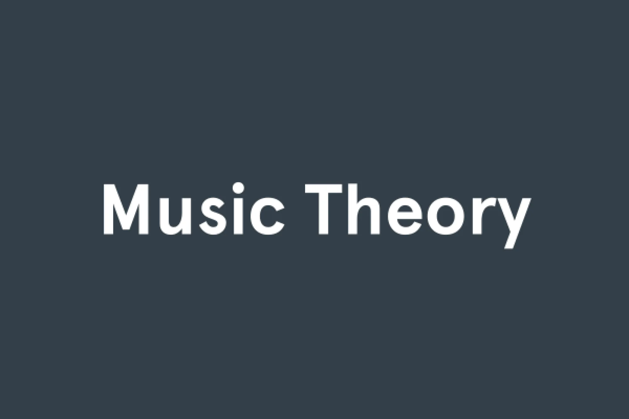 Music Theory