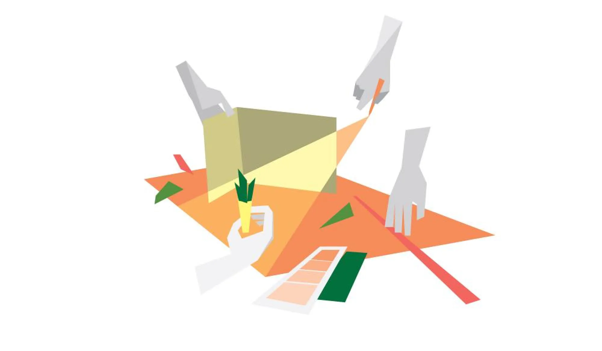 Illustration demonstrating collaboration