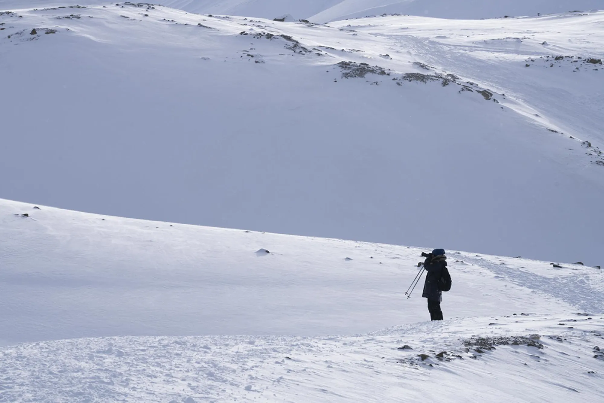 Liu visited the Longyearbreen Glacier in Svalbard, Norway during her residency as she explored the effects of climate change on local cultures in the Arctic Circle.