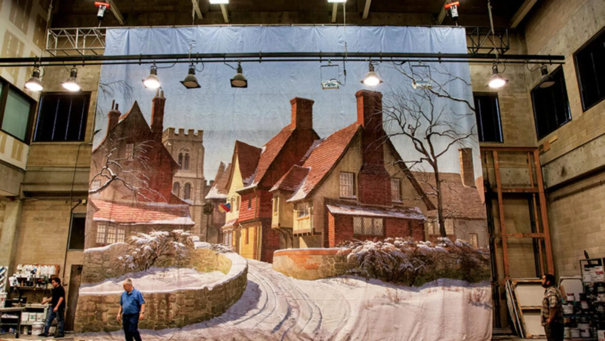 Backdrop used in National Velvet. Photos courtesy of Texas Performing Arts