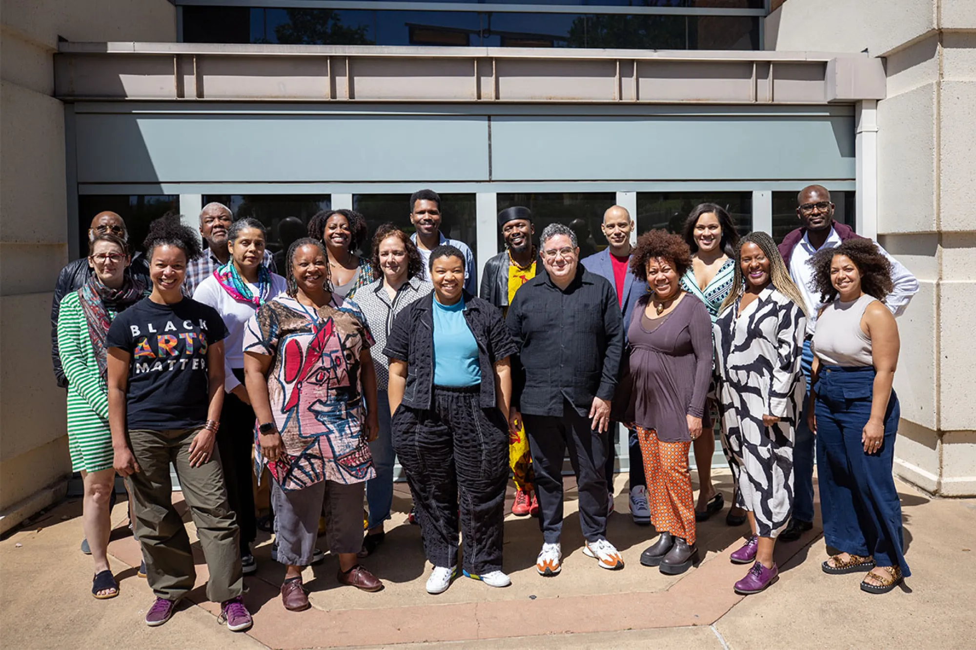 Group photo of Black Arts Summit attendees