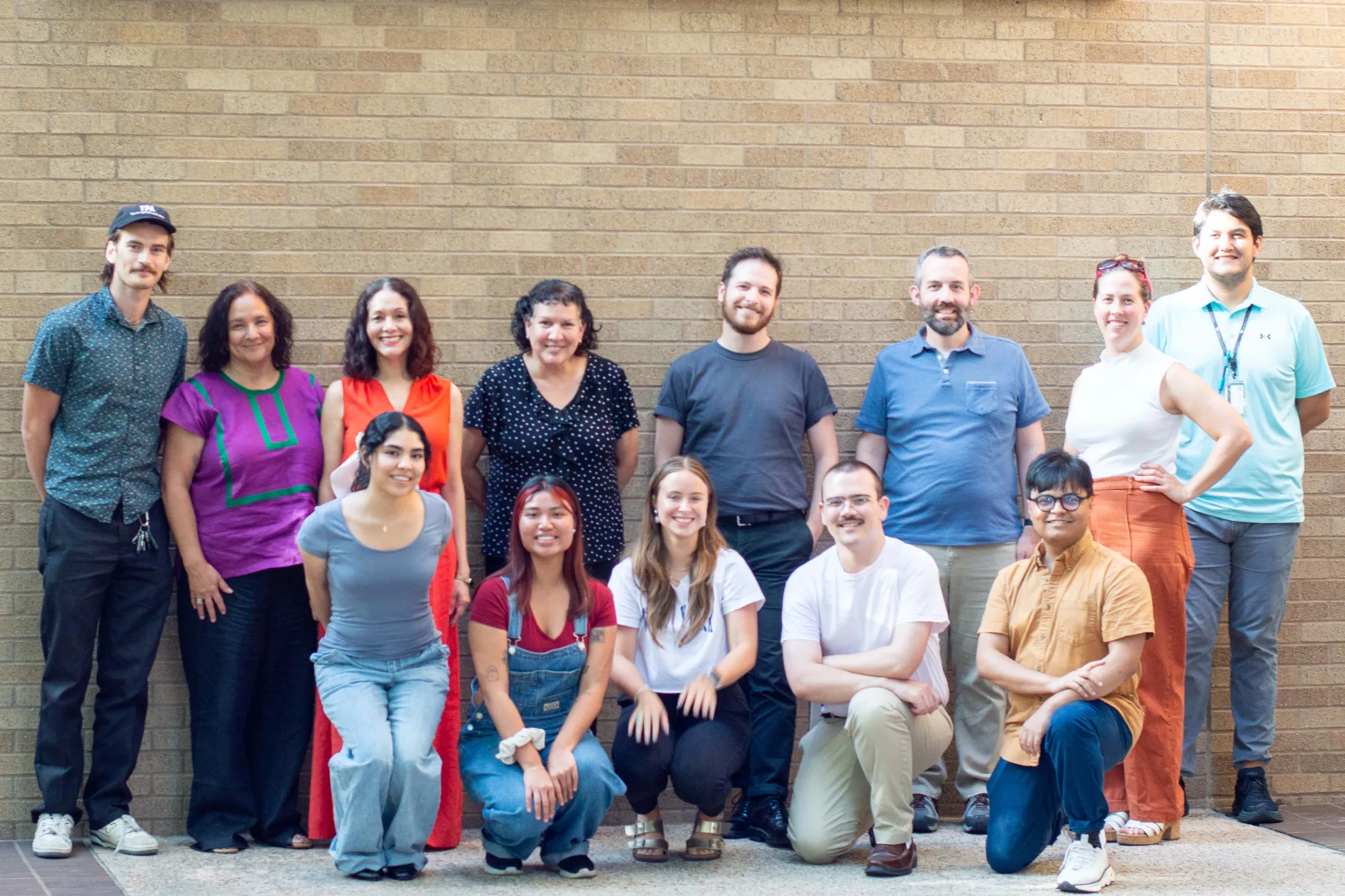 Students selected for the Arts Administration Fellowship pose with their mentors from Texas Performing Arts, Landmarks, the Visual Arts Center.