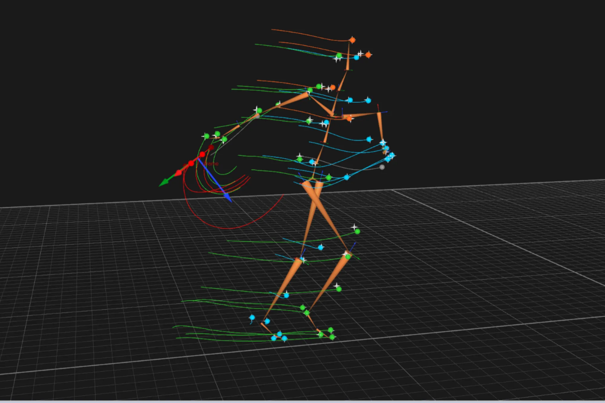 Motion capture graphic image