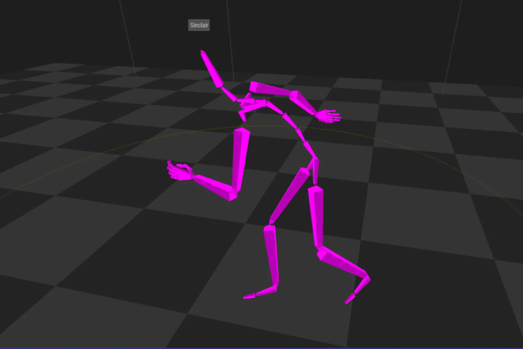 Motion capture graphic image