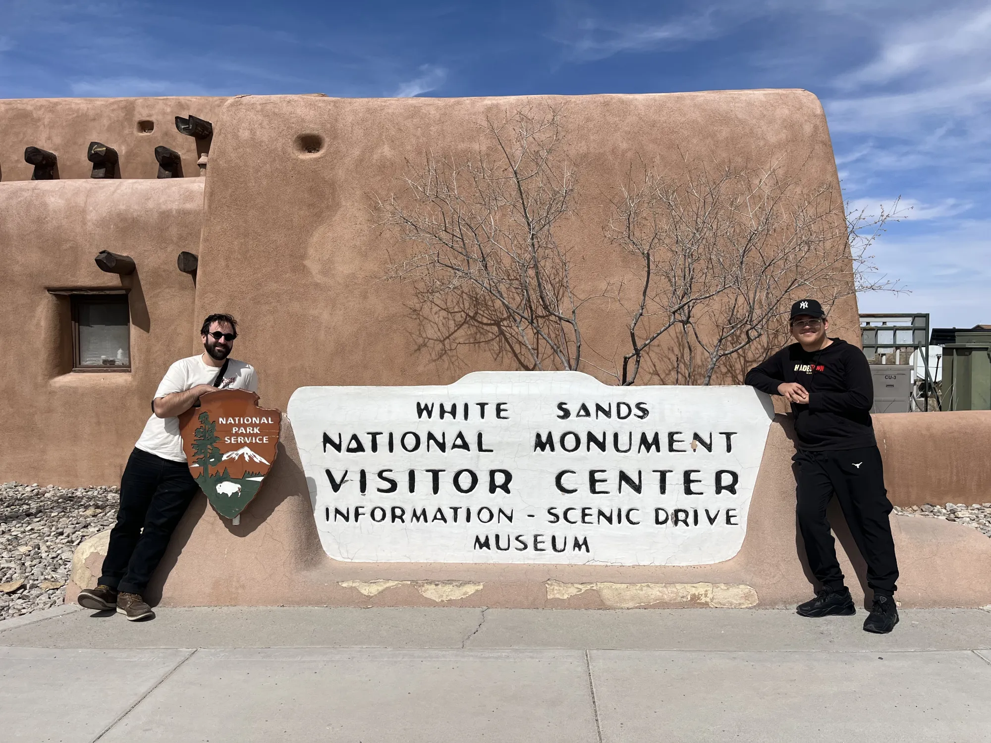 Smith and Chavez Galvan at White Sands National Monument