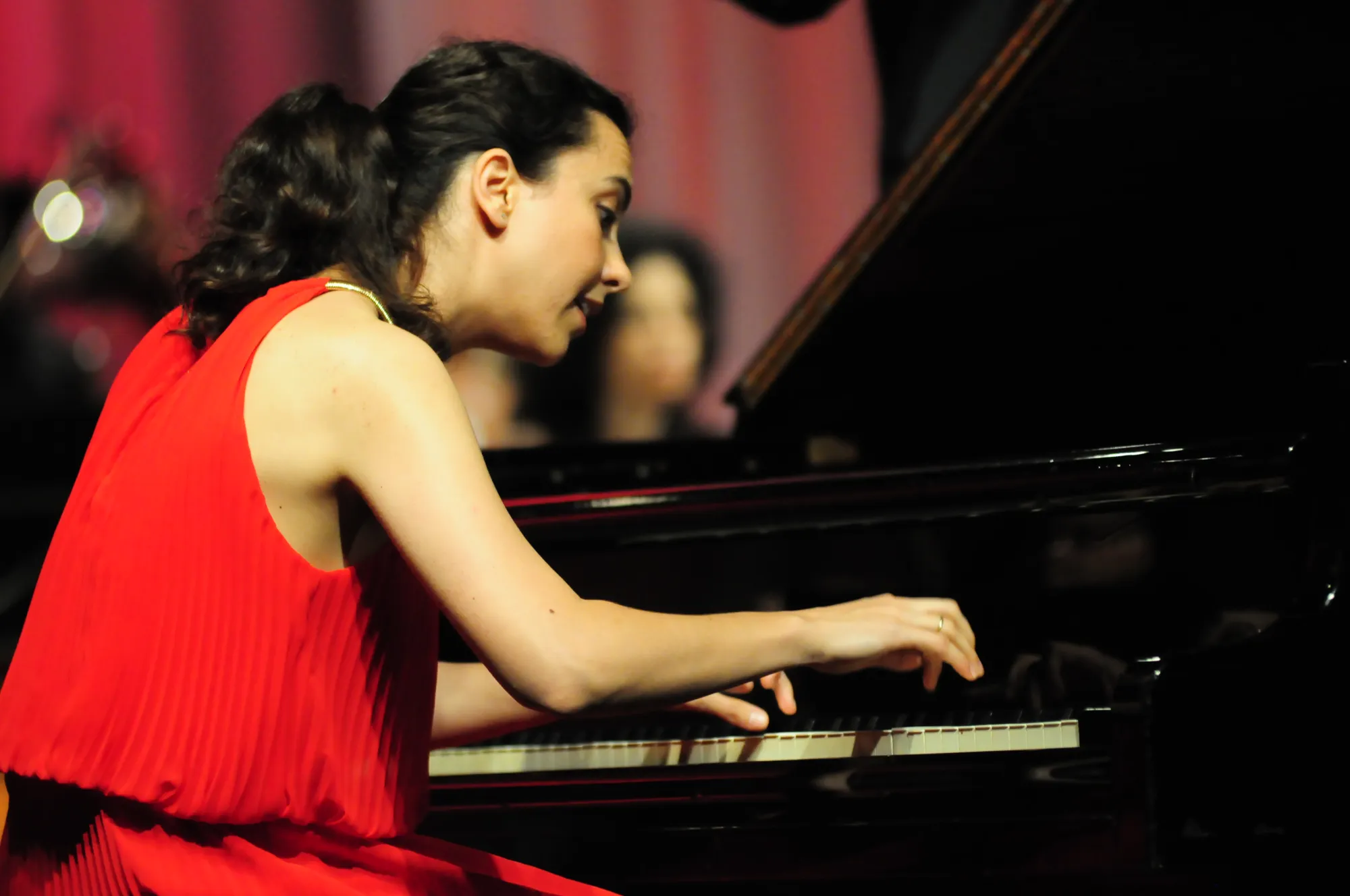 Anna Petrova performing piano