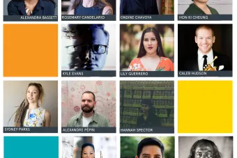 Left to right, top to bottom: Alexandra Basset, Rosemary Candelario, Ondine Chavoya, Hon Ki Cheung, Kyle Evans, Lily Guerrero, Caleb Hudson, Sydney Parks, Alexandre Pépin, Hannah Spector, Ebonee Thomas, Enzo Vasquez Toral, Will Wilson