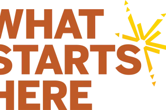 What Starts Here capital campaign logo