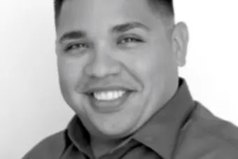 black and white photo of Eddie Lopez