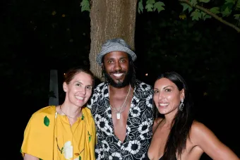 Fairfax Dorns B.F.A., Studio Art, 1998 Ballroom Marfa summer fundraiser featured in Vogue
