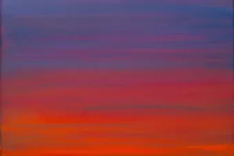 A vibrant painting of a Texas summer sky.