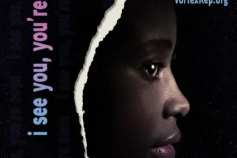 Oktavea LaTois B.A., Theatre, 2017 performance piece I see you, youre seen on stage at the VORTEX Theatre