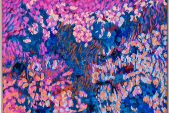 a painting created by heartbeats