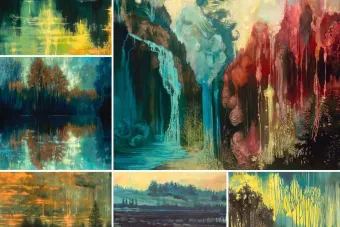 Kathryn St. Clairs paintings are now represented by The Christopher Hill Gallery