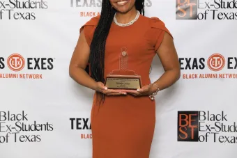 Kaitlyn Jones B.F.A., Dance, 2019 wins the 2023 Barbara Smith Conrad Young Alumnus of the Year from the UT Black Alumni Network